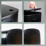 KELA-Kosz na pranie z siedziskiem 60l.czarnyMalaga - 3