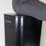 KELA-Kosz na pranie z siedziskiem 60l.czarnyMalaga - 5