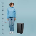 KELA-Kosz na pranie z siedziskiem 60l.czarnyMalaga - 6