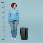 KELA-Kosz na pranie z siedziskiem 60l.czarnyMalaga - 6
