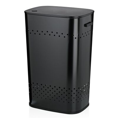 KELA-Kosz na pranie z siedziskiem 60l.czarnyMalaga