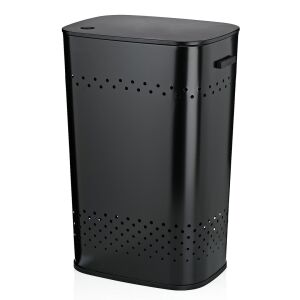 KELA-Kosz na pranie z siedziskiem 60l.czarnyMalaga