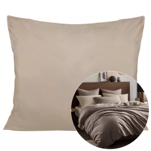 Poszewka satyna bawełna ciemny beż 041/70x80.