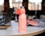 JJ-Butelka termiczna stalowa 500ml Loop koralowa - 9