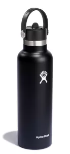 HF-Butelka 21oz Standard Mouth FlexStraw Cap Black