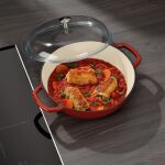 KELA-Naczynie 3,8l +wysoka pokrywka czerwoneCalido - 5