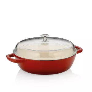 KELA-Naczynie 3,8l +wysoka pokrywka czerwoneCalido