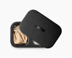 JJ-Kosz na pranie 90l bambus czarny Tota Twin Luxe - 4