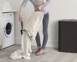 JJ-Kosz na pranie 90l bambus czarny Tota Twin Luxe - 9