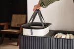 JJ-Kosz na pranie 90l bambus czarny Tota Twin Luxe - 14