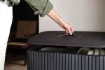 JJ-Kosz na pranie 90l bambus czarny Tota Twin Luxe - 15
