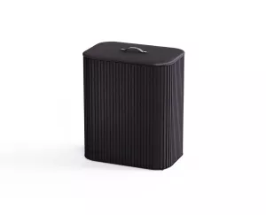 JJ-Kosz na pranie 90l bambus czarny Tota Twin Luxe