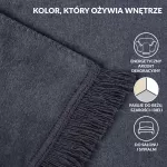 Koc T Bawełniany/BA900/150x200 antracyt - 8