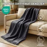 Koc T Bawełniany/BA900/150x200 antracyt - 7