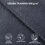Koc T Bawełniany/BA900/150x200 antracyt - 10