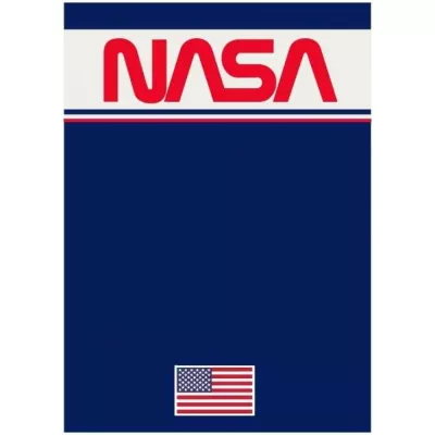 Koc polarowy 100x140 Nasa niebieski