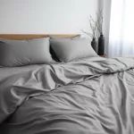 Poszewka satyna bawełna popiel 024/40x60. - 2