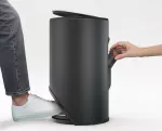 JJ-Kosz okrągły wolnostojący 10l. Carbon Black Arc - 11