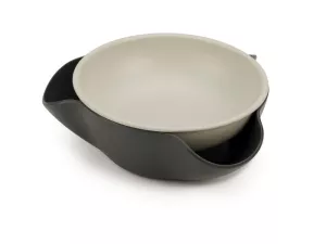 JJ-Podwójne naczynie do przekąsek Double-Dish szar