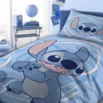 Pościel bawełna 100x135 + 40x60 Lilo i Stitch niebieski - 4