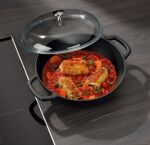 KELA-Naczynie 3,8l z wysoką pokrywką czarneCalido - 3