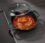 KELA-Naczynie 3,8l z wysoką pokrywką czarneCalido - 3