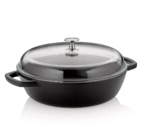 KELA-Naczynie 3,8l z wysoką pokrywką czarneCalido