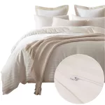 Pościel satyna bawełniana CIZGILI CREAM/180x200 EXCLUSIVE - 2