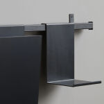 Wisząca metalowa czarna półka/wieszak 80/10,5/35 cm House Doctor - 3