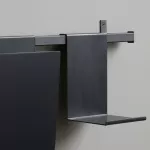 Wisząca metalowa czarna półka/wieszak 80/10,5/35 cm House Doctor - 3