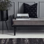 Dywan GRAND 160 x 240 cm czarny z szarym wzorem Nordal - 5