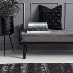 Dywan GRAND 160 x 240 cm czarny z szarym wzorem Nordal - 5