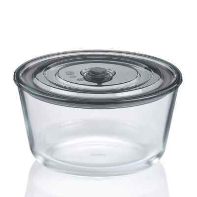 KELA-Pojemnik okrągły hermet. szklany 2,2l Aurelia