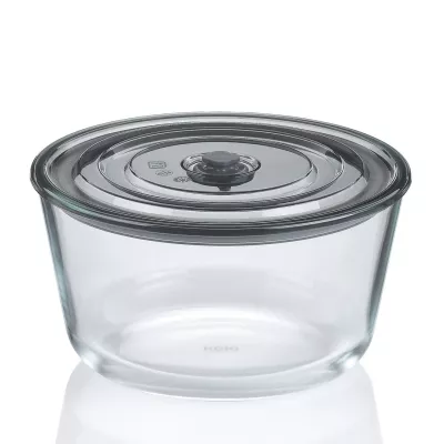 KELA-Pojemnik okrągły hermet. szklany 2,2l Aurelia