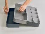 JJ-Organizer na sztućce rozsuwany DrawerStore szar - 4