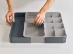 JJ-Organizer na sztućce rozsuwany DrawerStore szar - 5