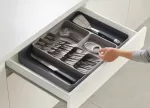 JJ-Organizer na sztućce rozsuwany DrawerStore szar - 6