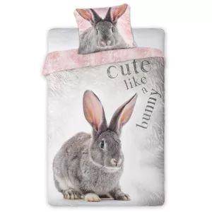 Pościel bawełna 140x200+1p70x90 Królik