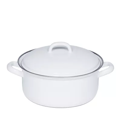 Garnek emaliowany 3l biały Riess Classic