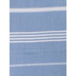 Ręcznik bawełniany hammam niebieski/biały 170x100 cm Ottomania - 2