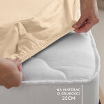 Prześcieradło jersey elastan z gumką 26 SAND/PIASKOWY/220x200x30 - 6