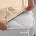 Prześcieradło jersey elastan z gumką 26 SAND/PIASKOWY/220x200x30 - 6