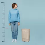 KELA-Kosz na pranie z siedziskiem 60l.beżowyMalaga - 6
