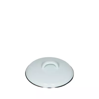 Pokrywka emaliowana 14 cm RIESS biała