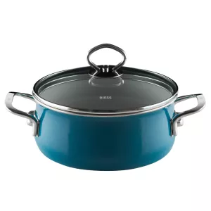 Garnek ceramiczny turkusowy 2l Riess Aquamarin seria Premium