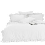 Pościel bawełniana OPTIC WHITE/220X200(P) STONEWASHED - 2