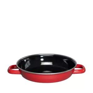Patelnia emaliowana Riess Color Red 20 cm Riess – do omletów, jajek i na indukcję