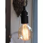 Oprawa żarówki z wyłącznikiem, metalowym łańcuszkiem Madam Stoltz - 3