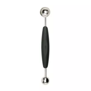 OXO-Łyżka podwójna do melona stalowa, czarna, Good