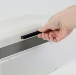 KELA-Chlebak pojemnik na pieczywo biały Frisca - 4
